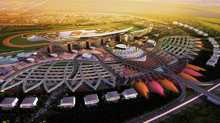 Meydan Free Zone Dubai aerial view — business setup in UAE, freezone company formation and mainland business setup services